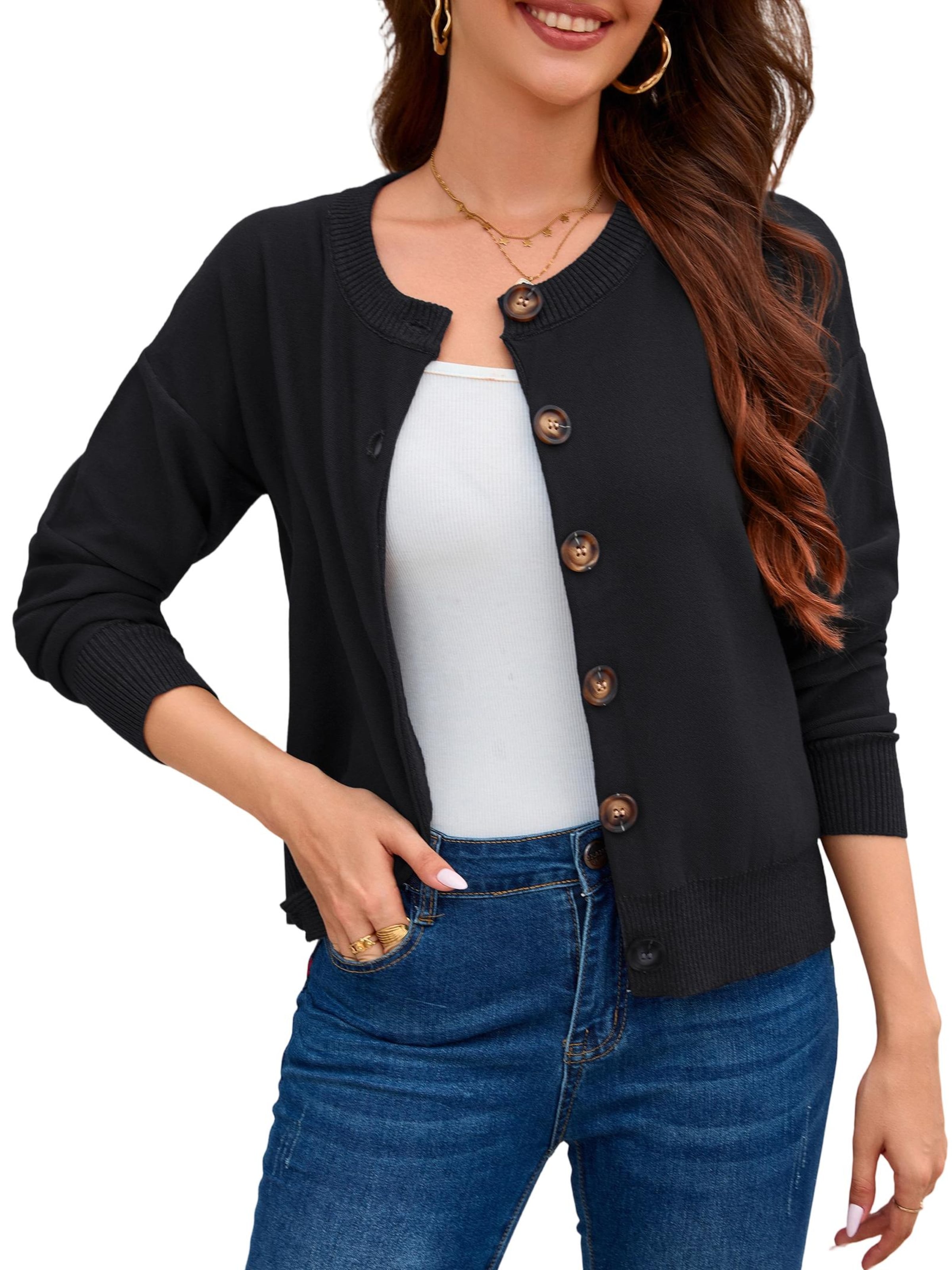 Yesfashion Knit Cardigan in Black, Item view