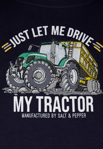 SALT AND PEPPER Sweatshirt 'Big Traktor' in Blue