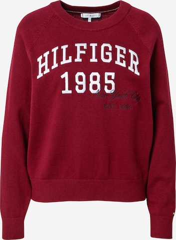 TOMMY HILFIGER Pulóver - piros: elől