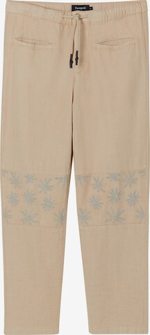 Loosefit Pantalon Desigual en beige : devant