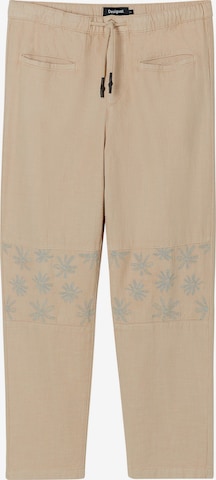 Desigual Loosefit Broek in Beige: voorkant