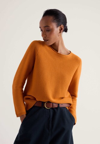Pullover 'Makers' di Seasalt Cornwall in arancione: frontale