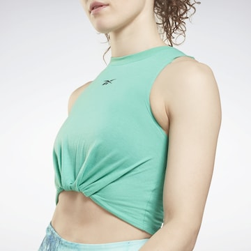 Sport top de la Reebok pe albastru: față