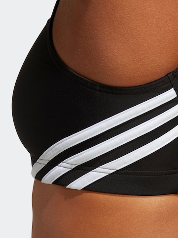 ADIDAS SPORTSWEAR Bustier Sportbikini '3-Stripes' in Schwarz