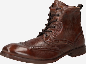 Hudson London Lace-Up Boots 'SIMPSON' in Brown: front