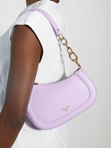 Dune LONDON Schultertasche 'Direction' in Lila