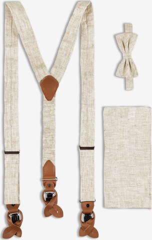 ROY ROBSON Suspenders in Beige: front