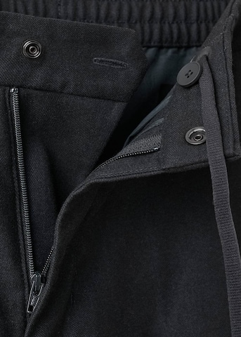 MANGO MAN Slim fit Pleat-Front Pants 'Murlo' in Blue