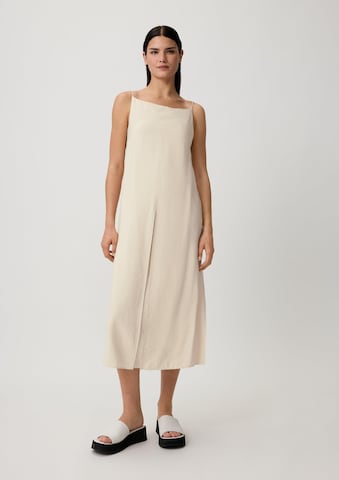 comma casual identity Jurk in Beige: voorkant