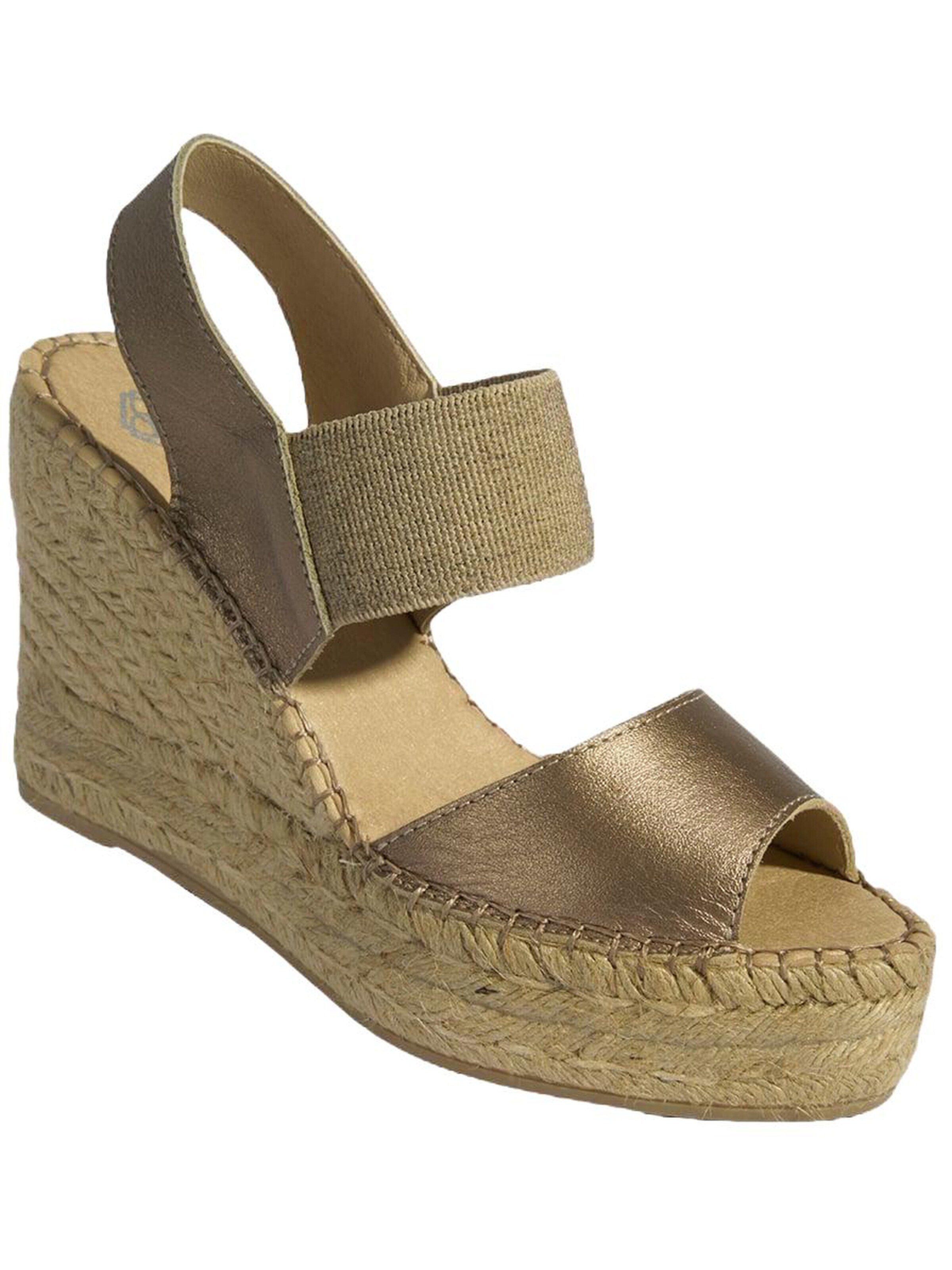 Desa Sandal 'Keil-Espadrilles' in Gold
