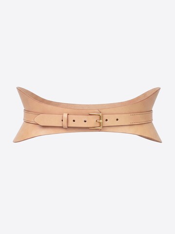 Haute Cuir Gürtel 'Crescent Corset Belt'‌‌‌‌‌‌‌‌ in Beige: Vorderseite