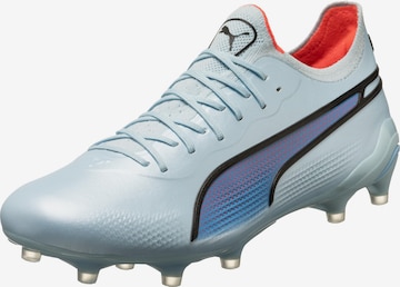 Chaussure de foot 'King Ultimate FG/AG' PUMA en argent : devant