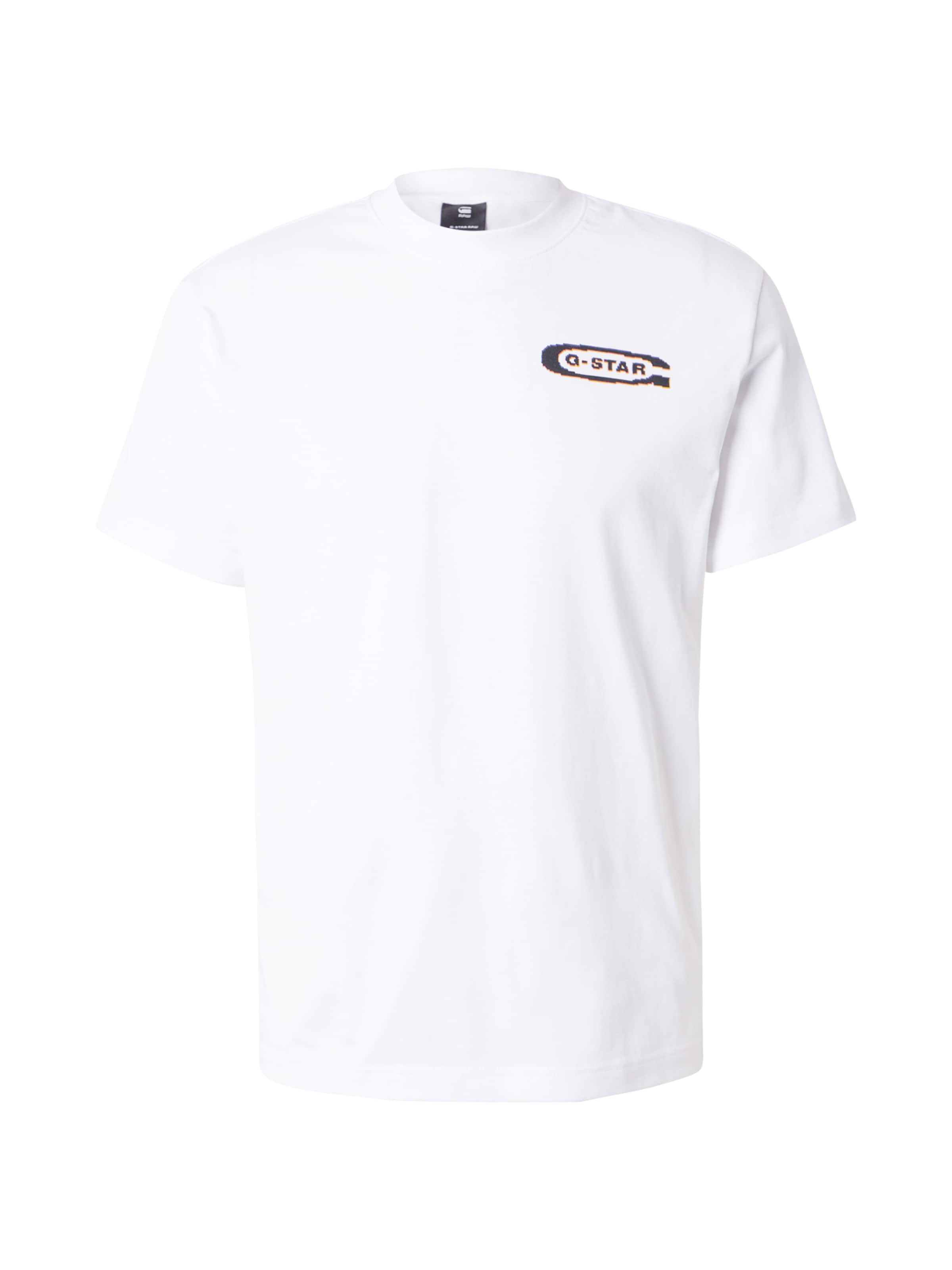 G-STAR Тениска в бяло: отпред