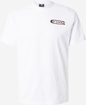 T-Shirt G-STAR en blanc : devant