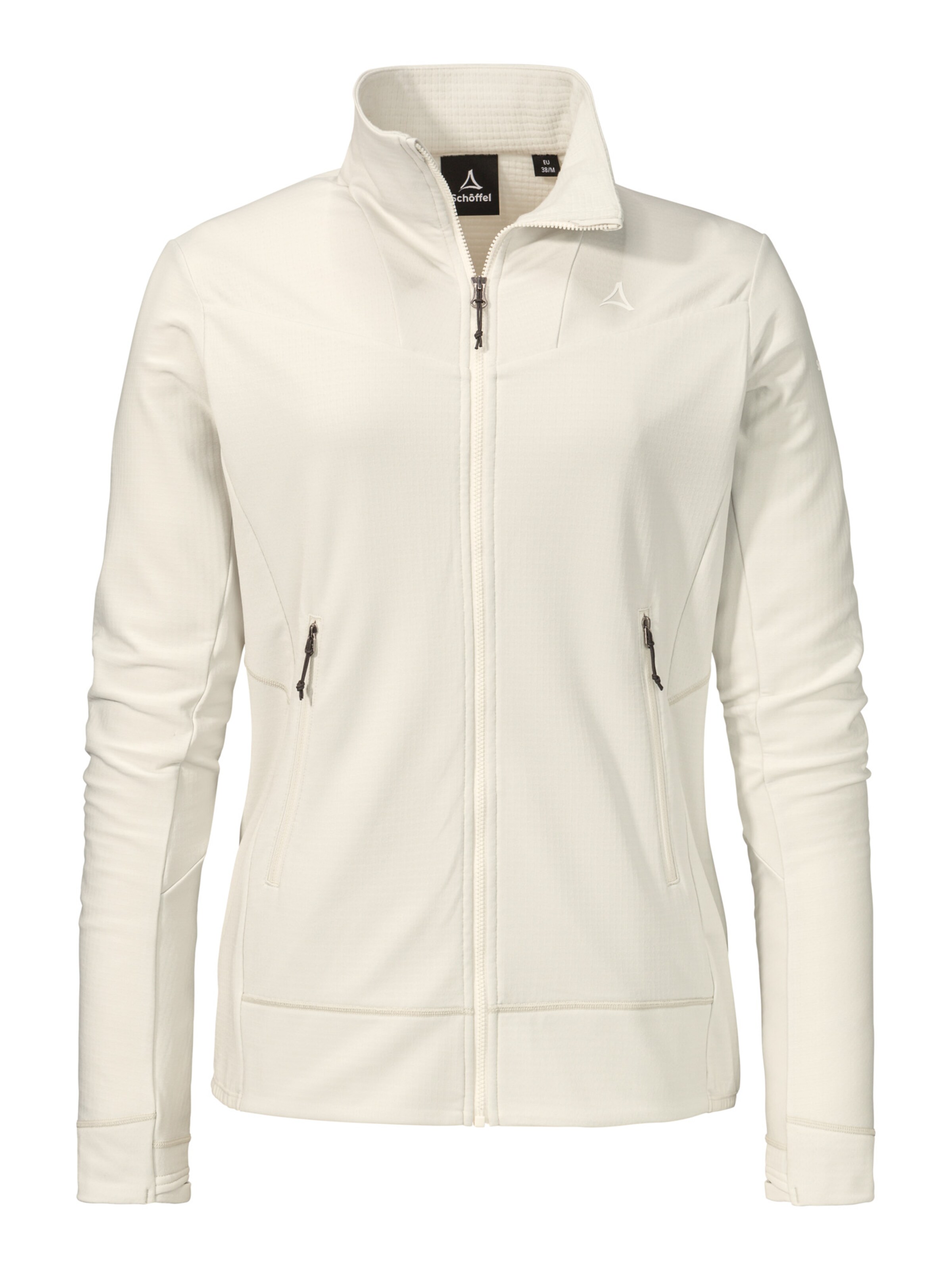 Schöffel Functionele fleece jas 'Blaueis' in Beige: voorkant