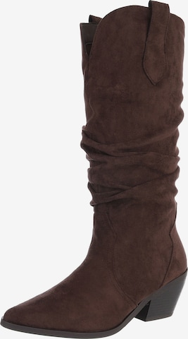 Ital-Design Stiefel in Braun: Vorderseite