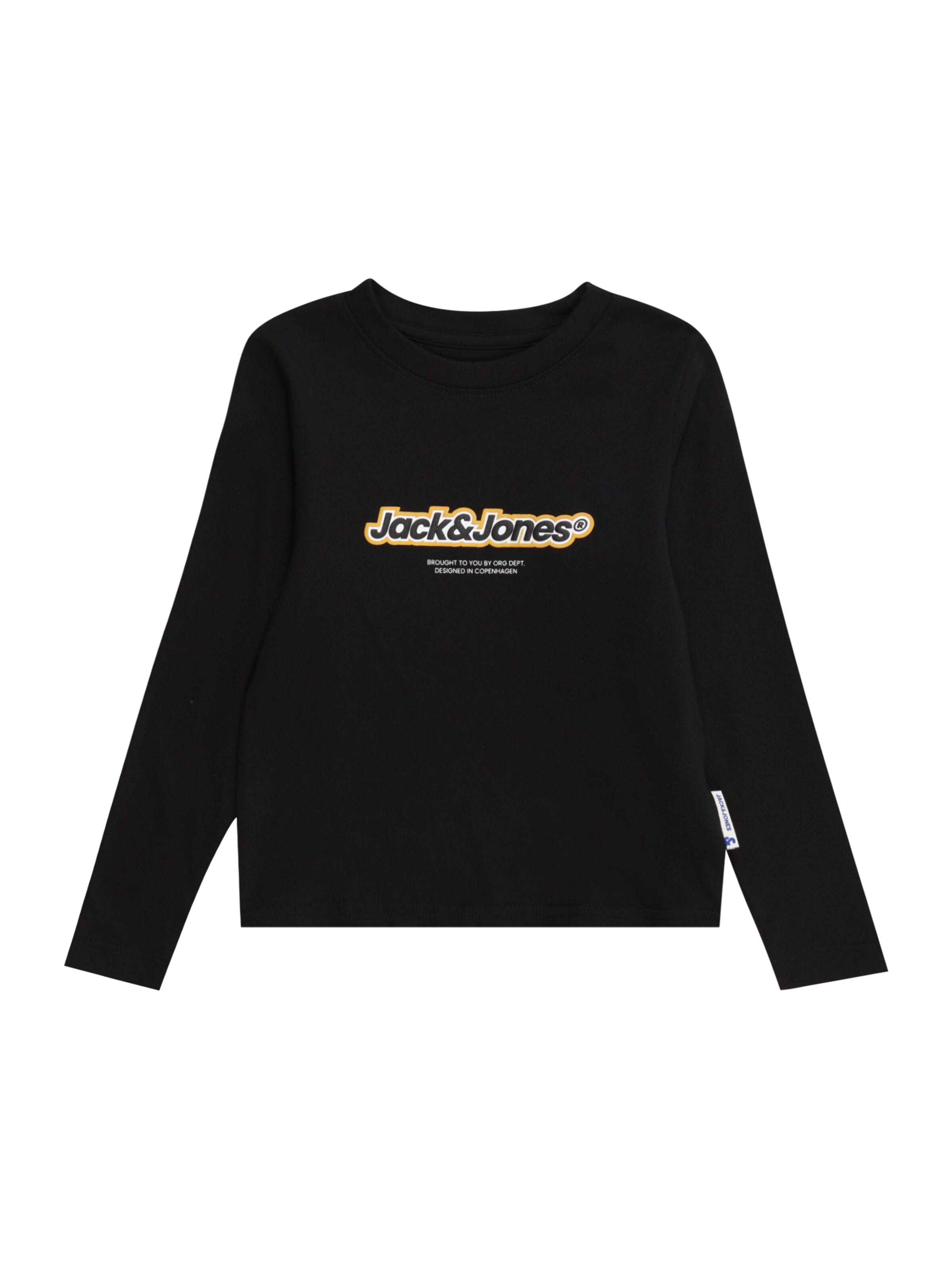 JACK & JONES MINI Shirt 'JORVestebro Newton' in Zwart: voorkant