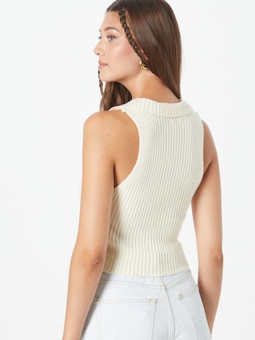 BDG Urban Outfitters Knitted Top in Beige