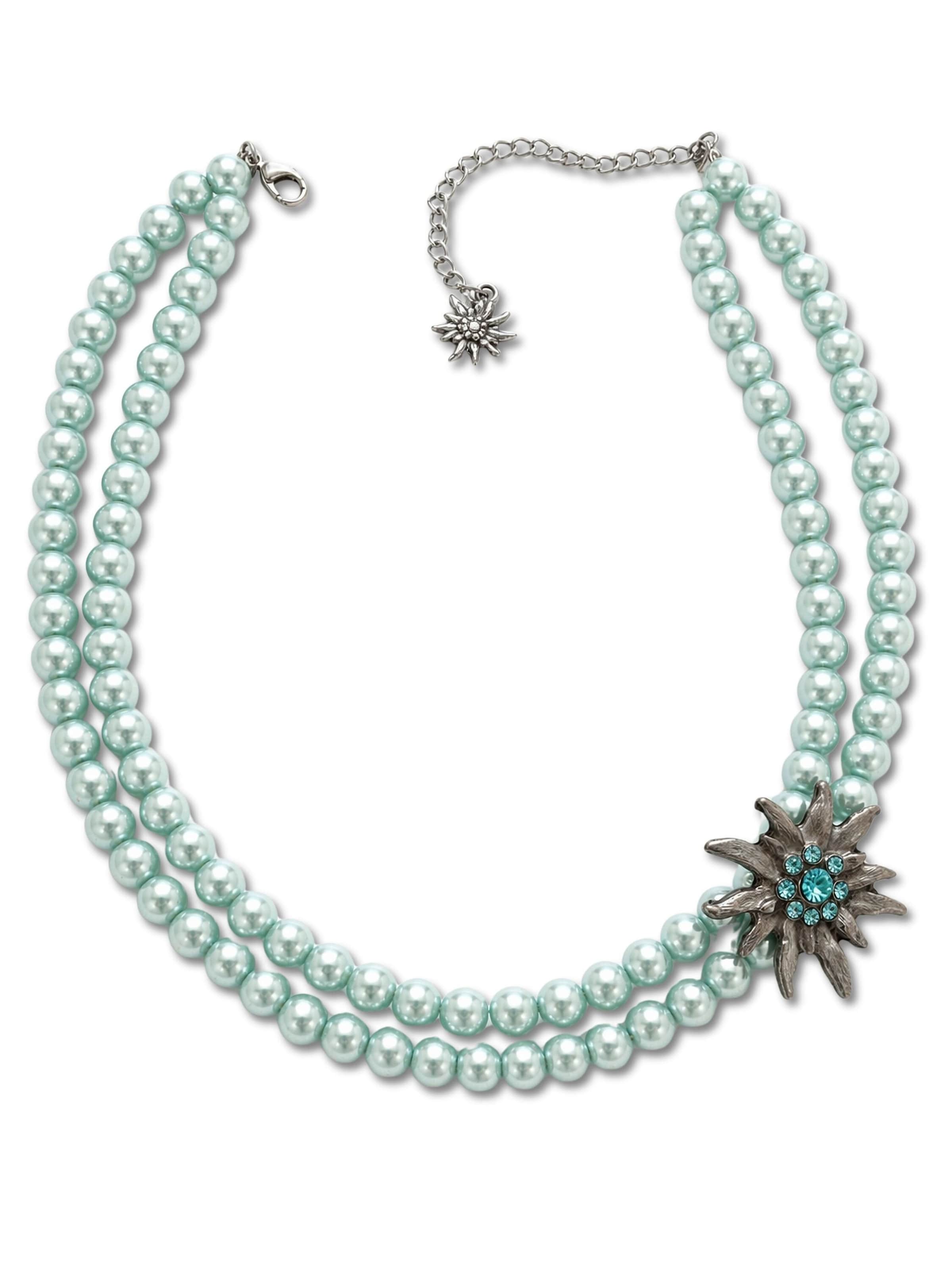 COLLEZIONE ALESSANDRO Necklace 'Alpenperle' in Onesize in Turquoise, Item view