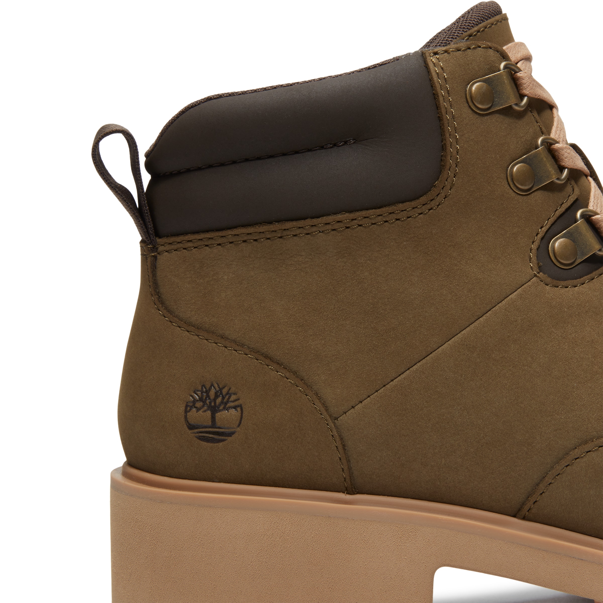 TIMBERLAND Schnürstiefelette in Grün