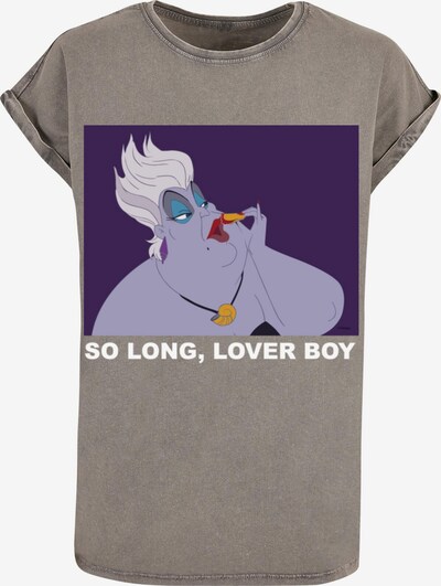 ABSOLUTE CULT T-Shirt 'Little Mermaid - Ursula So Long Lover Boy' in grau / violettblau / dunkelpink / weiß, Produktansicht