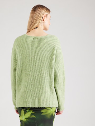 Herrlicher Pullover 'Lini' in Grün: Rückseite