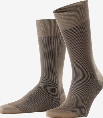 FALKE Socks 'Fine Shadow' in Silver: front