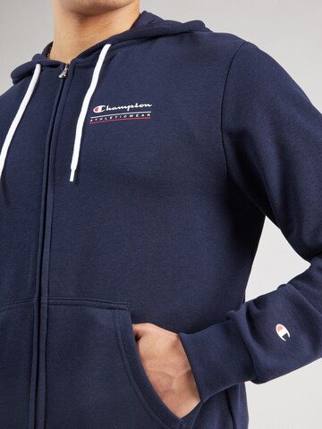 Champion Authentic Athletic Apparel Zip-Up Hoodie in Blue