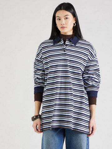 WEEKDAY Oversized shirt 'Emma' in Blue: front