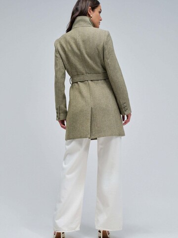 Salsa Jeans Between-Seasons Coat 'The Reimagined Wool Coat' in Green