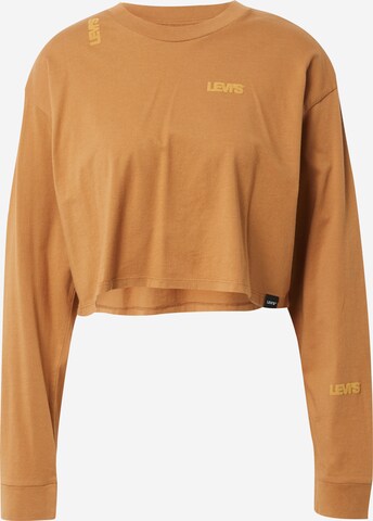 LEVI'S ® Shirt 'Graphic Cindy Ls Crop' in Bruin: voorkant