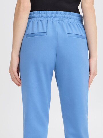 b.young Tapered Bandplooibroek 'Rizetta' in Blauw