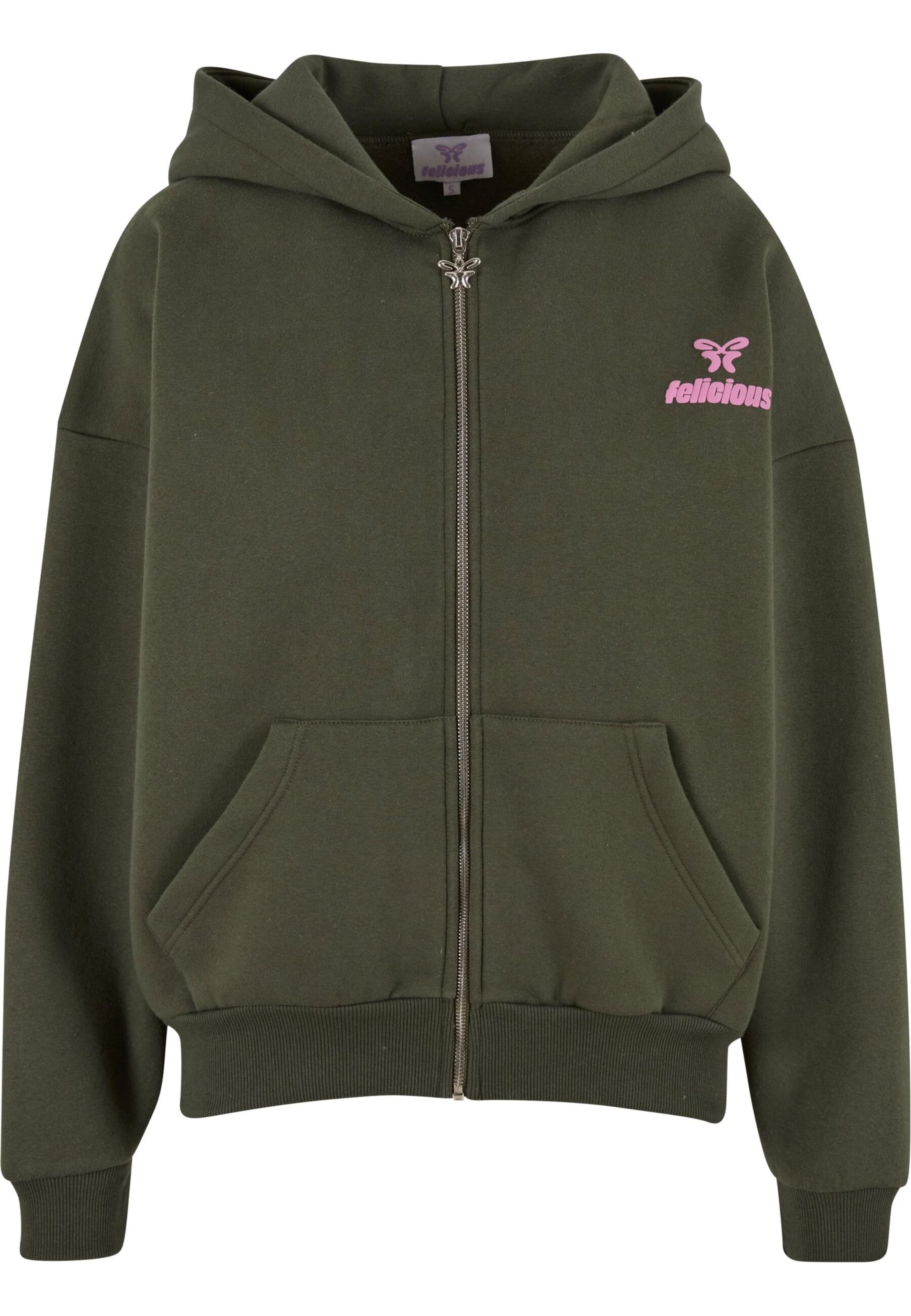 Felicious Sweat jacket in Green: front