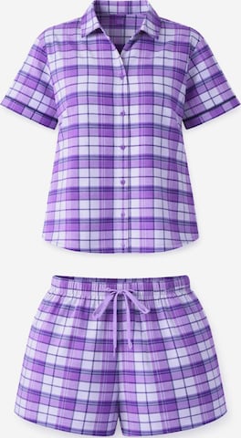 LEAFLETIC Pyjama in Lila: Vorderseite
