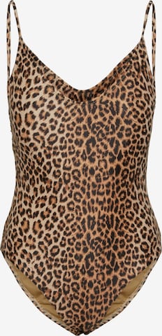 Maillot de bain 'PCBAOMI' PIECES en marron : devant