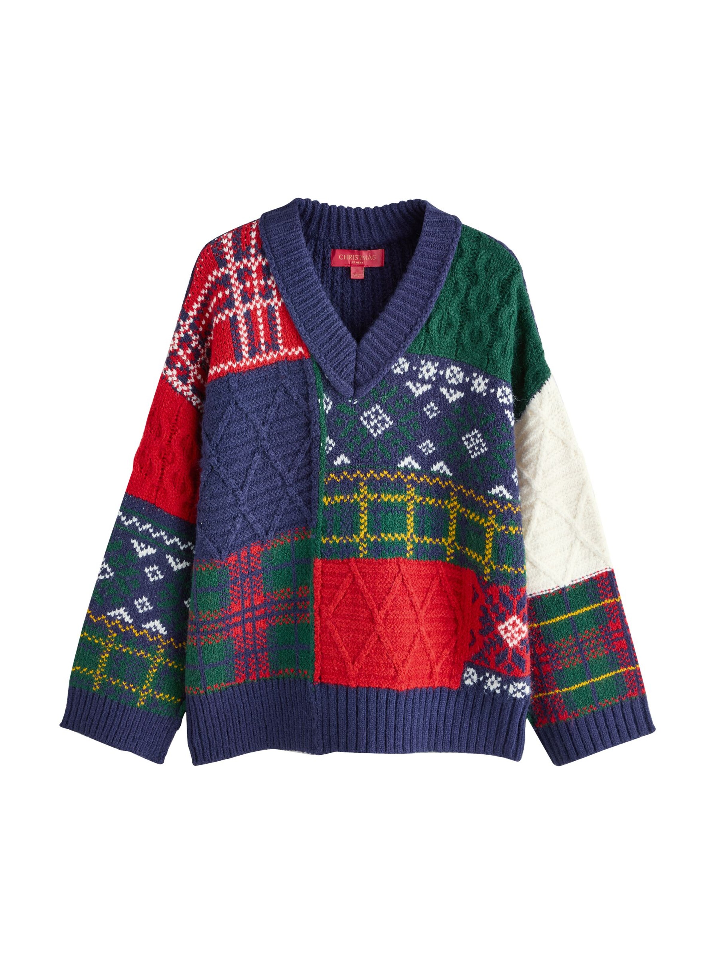 Next Pulóver - kék: elől