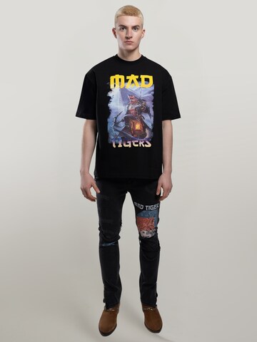 MAD TIGERS Shirt 'Dark Oceans' in Black