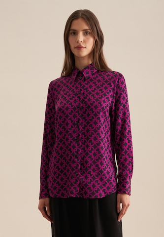SEIDENSTICKER Blouse ' Schwarze Rose ' in Lila: voorkant