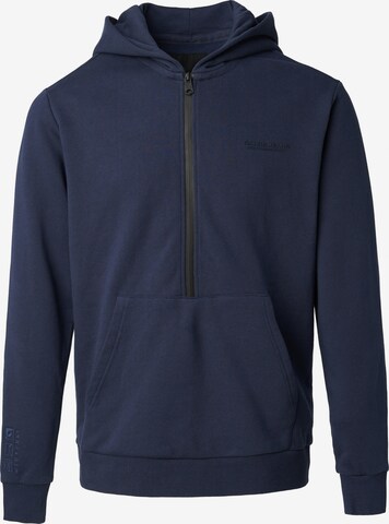 Salsa Jeans Zip-Up Hoodie in Blue: front