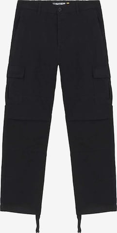 Regular Pantalon cargo IUTER en noir : devant