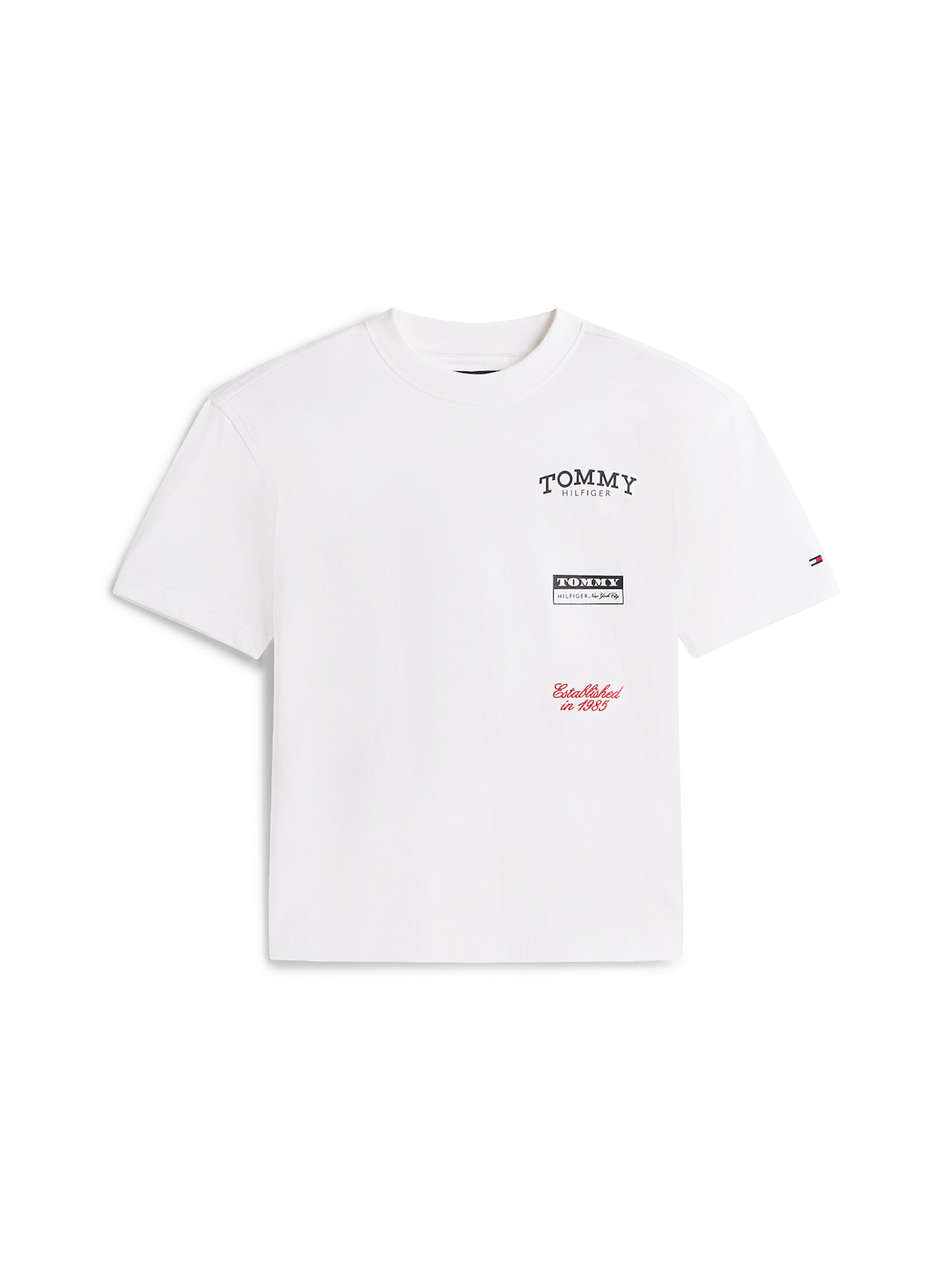 T-Shirt TOMMY HILFIGER en blanc : devant