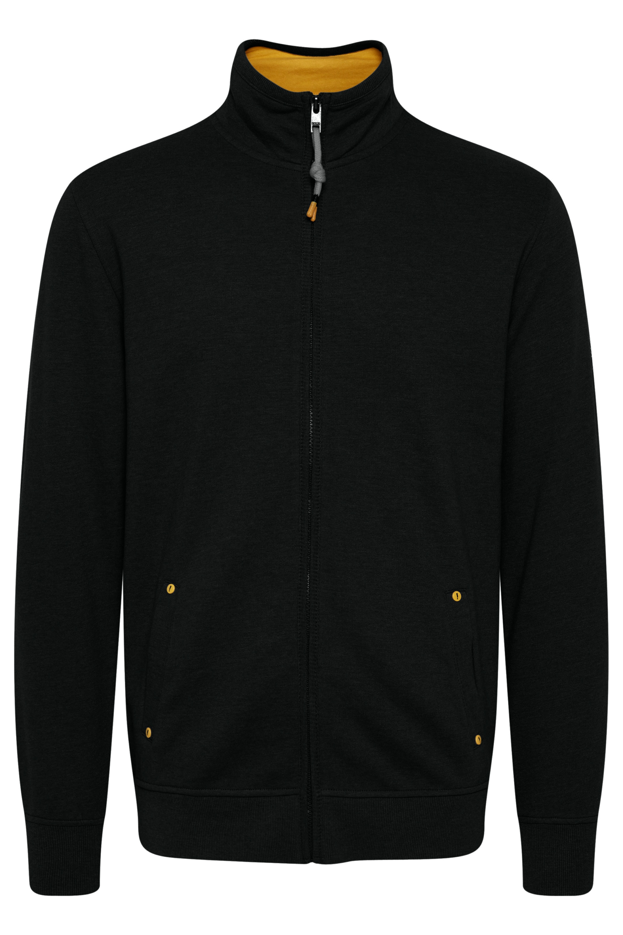 !Solid - Casaco em moletão 'Karim' em preto: frente