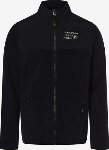 Nils Sundström Fleece Jacket in Blue: front