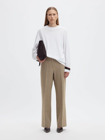 SELECTED Regular Broek in Bruin