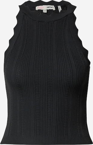 Koton Knitted Top in Black: front