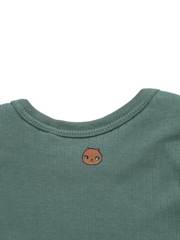 BergBiber Romper/Bodysuit 'Langarm Body AVA (mitwachsend)' in Green