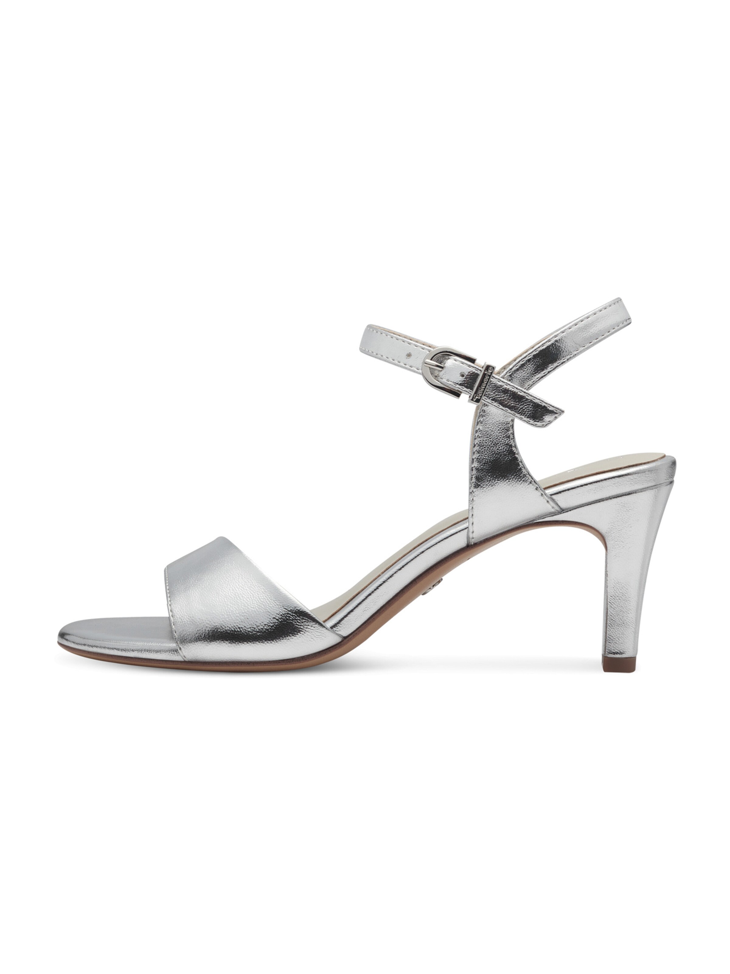 Sandale cu baretă de la Tamaris pe argintiu