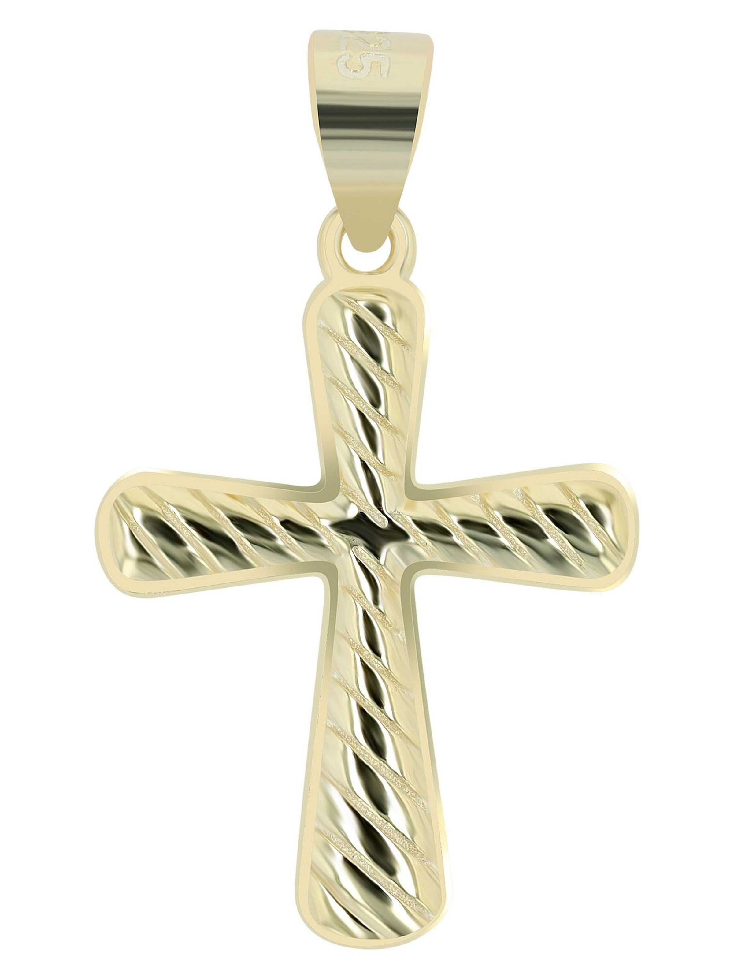 Akzent Pendant '"Tyrian" aus 925 Sterlingsilber, rhodiniert, langlebig' in Gold