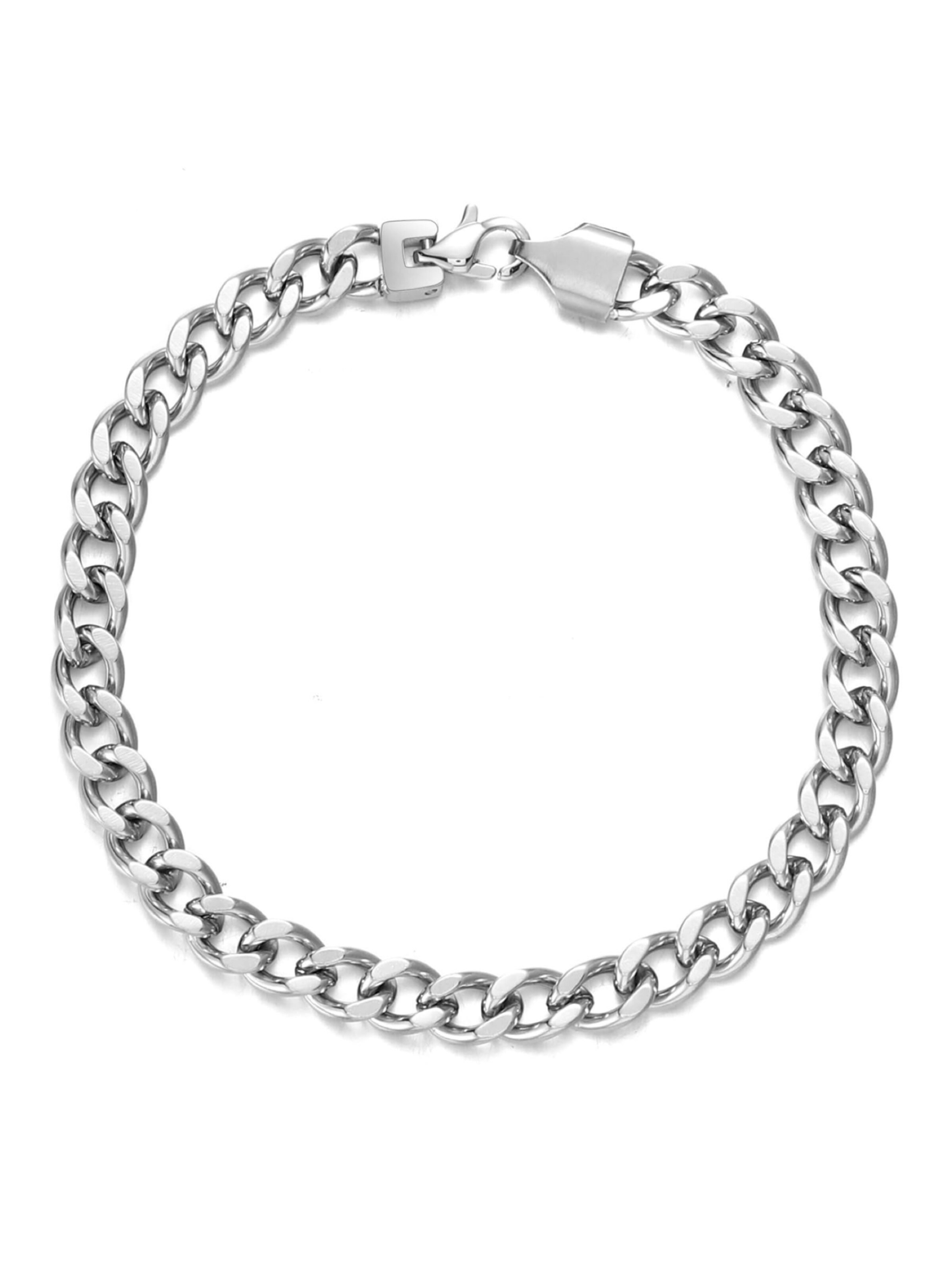 Kim Johanson Bracelet 'Panzerkette' in Silver: front