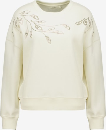Sweat-shirt Deeluxe en blanc : devant